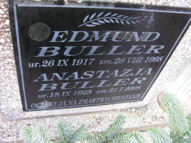 Edmund Buller 1917 Witnica - Grobonet - Wyszukiwarka osób pochowanych
