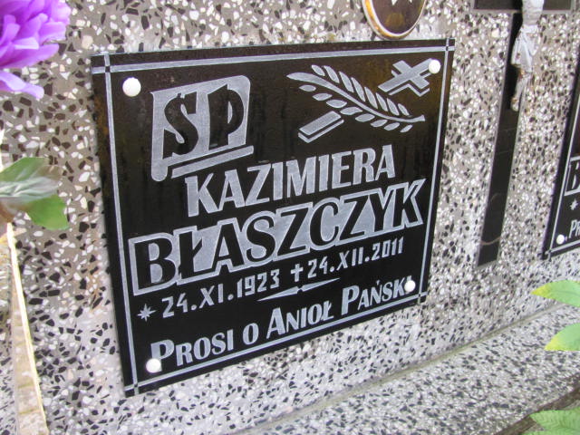 Kazimiera Błaszczyk 1923 Witnica - Grobonet - Wyszukiwarka osób pochowanych