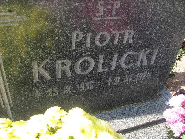 Piotr Królicki 1936 Witnica - Grobonet - Wyszukiwarka osób pochowanych