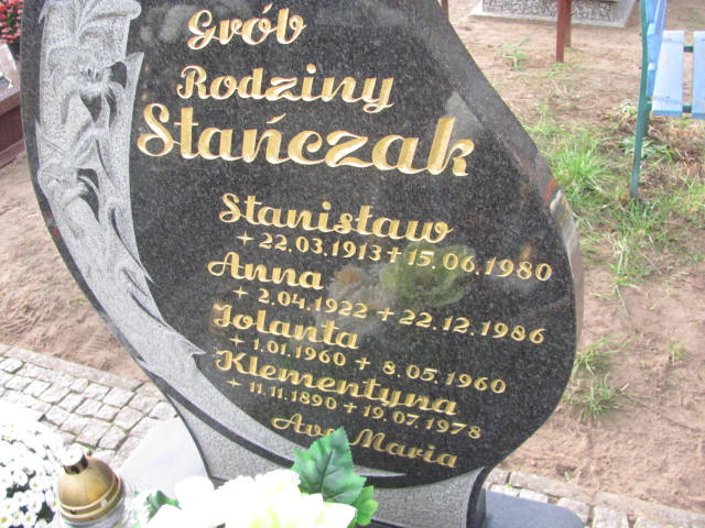 Anna Stańczak 1922 Witnica - Grobonet - Wyszukiwarka osób pochowanych