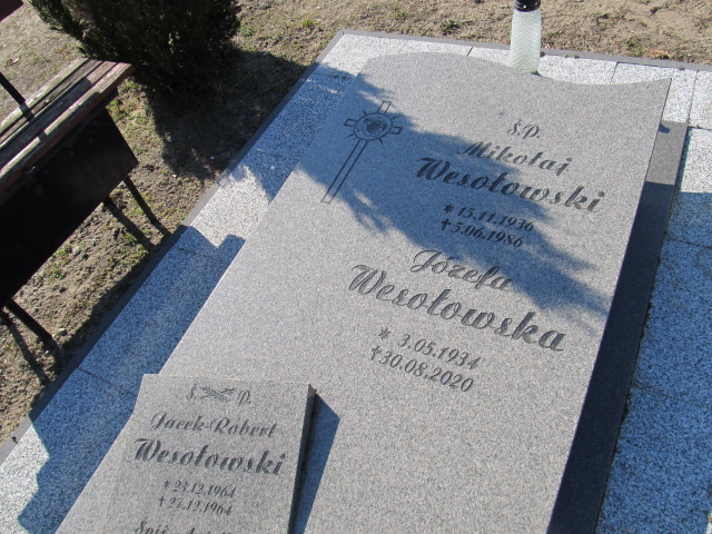 Jacek Robert Wesołowski 1964 Witnica - Grobonet - Wyszukiwarka osób pochowanych