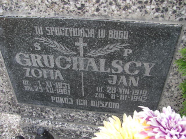Jan Gruchalski 1919 Witnica - Grobonet - Wyszukiwarka osób pochowanych