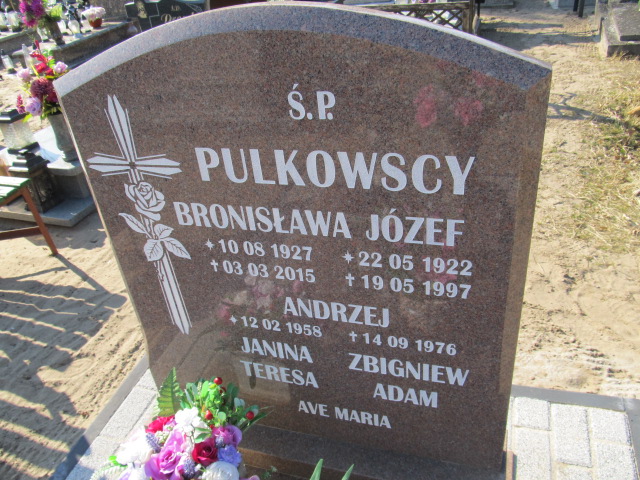 Janina Pulkowska 1948 Witnica - Grobonet - Wyszukiwarka osób pochowanych