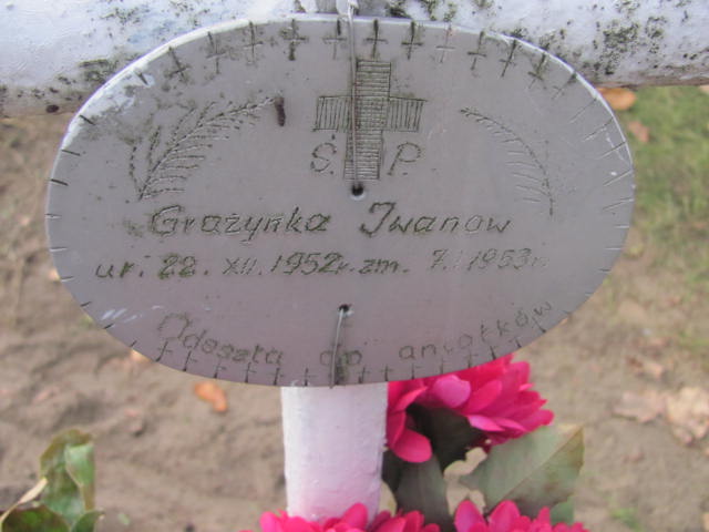Grażynka Iwanow 1952 Witnica - Grobonet - Wyszukiwarka osób pochowanych