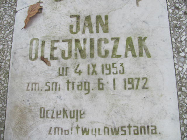 Maria Olejniczak 1952 Witnica - Grobonet - Wyszukiwarka osób pochowanych