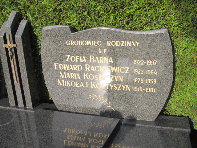 Mikołaj Kostyszyn 1910 Witnica - Grobonet - Wyszukiwarka osób pochowanych