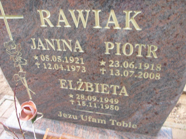  Rawiak 1918 Witnica - Grobonet - Wyszukiwarka osób pochowanych