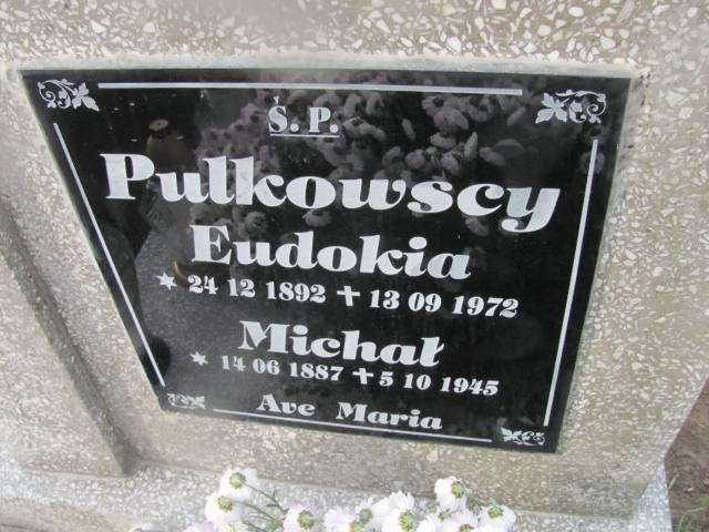 Eudokia Pulkowska 1892 Witnica - Grobonet - Wyszukiwarka osób pochowanych