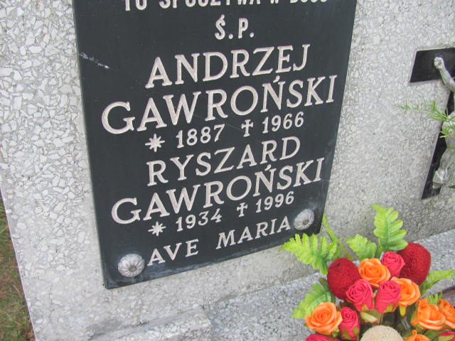 Ryszard Gawroński 1933 Witnica - Grobonet - Wyszukiwarka osób pochowanych