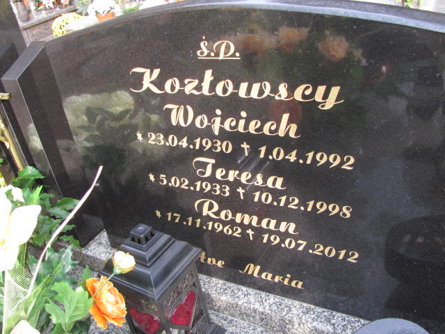 Wojciech Kozłowski 1930 Witnica - Grobonet - Wyszukiwarka osób pochowanych