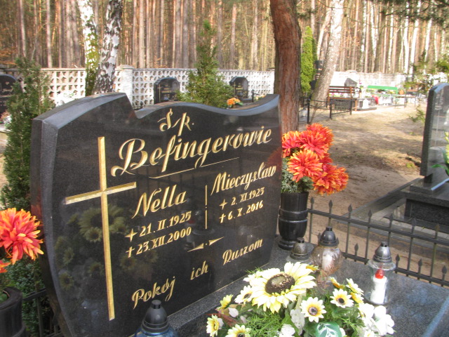 Nella Befinger 1925 Witnica - Grobonet - Wyszukiwarka osób pochowanych