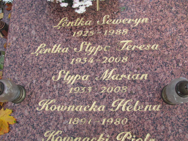 Teresa Lentka Stypa 1934 Witnica - Grobonet - Wyszukiwarka osób pochowanych