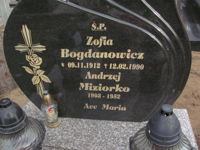 Zofia Bogdanowicz 1912 Witnica - Grobonet - Wyszukiwarka osób pochowanych