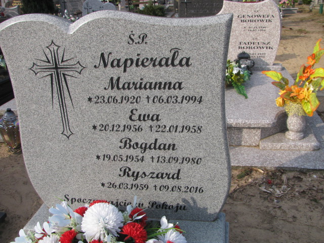 Ryszard Napierała 1959 Witnica - Grobonet - Wyszukiwarka osób pochowanych