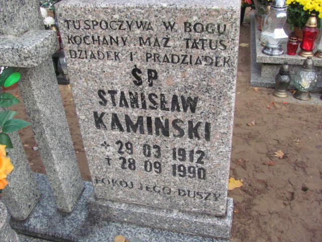 Stanisław Kamiński 1912 Witnica - Grobonet - Wyszukiwarka osób pochowanych