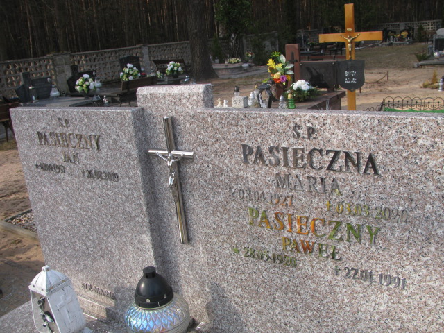 Paweł Pasieczny 1920 Witnica - Grobonet - Wyszukiwarka osób pochowanych