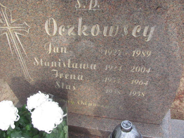 Stanisława Oczkowska 1924 Witnica - Grobonet - Wyszukiwarka osób pochowanych