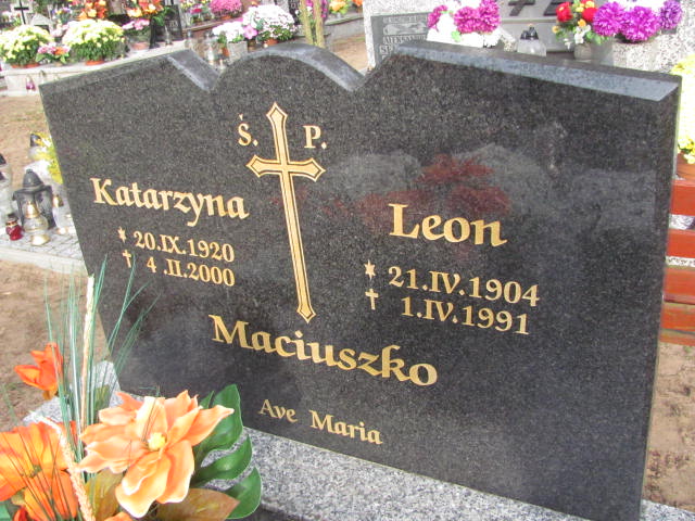 Leon Maciuszko 1904 Witnica - Grobonet - Wyszukiwarka osób pochowanych