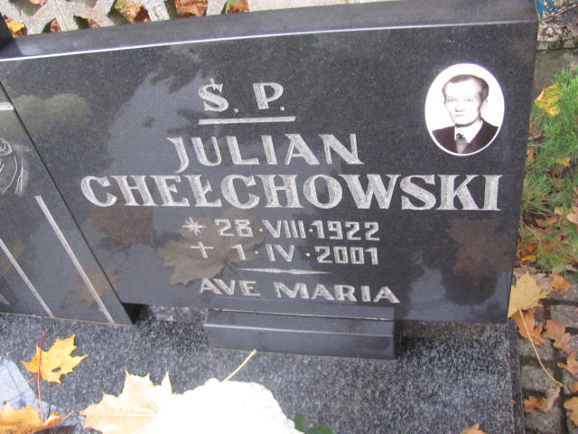 Julian Chełchowski 1922 Witnica - Grobonet - Wyszukiwarka osób pochowanych
