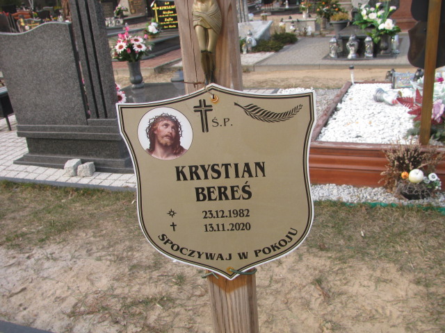 Krystian Bereś 1982 Witnica - Grobonet - Wyszukiwarka osób pochowanych