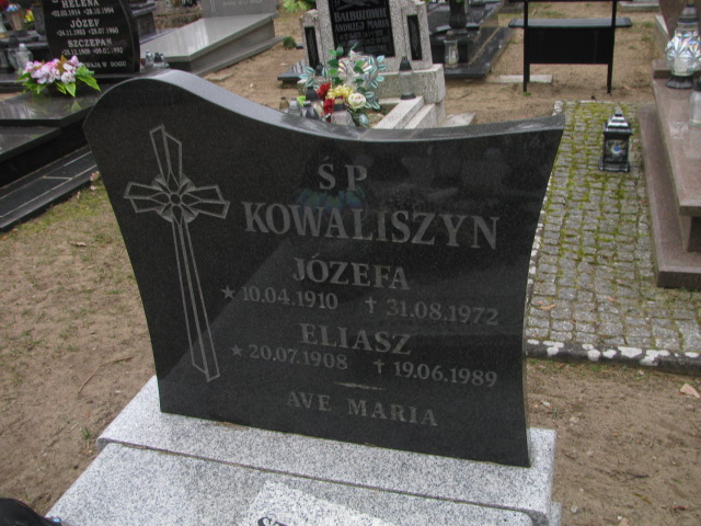 Eliasz Kowaliszyn 1908 Witnica - Grobonet - Wyszukiwarka osób pochowanych