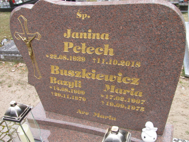 Janina Pełech 1939 Witnica - Grobonet - Wyszukiwarka osób pochowanych