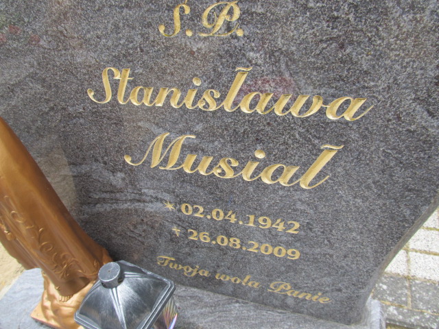 Stanisława Musiał 1942 Witnica - Grobonet - Wyszukiwarka osób pochowanych