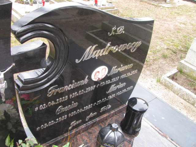 Franciszek Mądrowski 1913 Witnica - Grobonet - Wyszukiwarka osób pochowanych