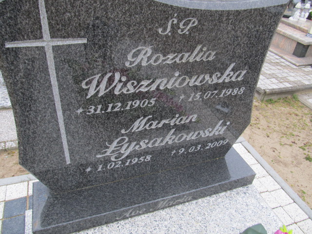 Rozalia Wiszniowska 1905 Witnica - Grobonet - Wyszukiwarka osób pochowanych