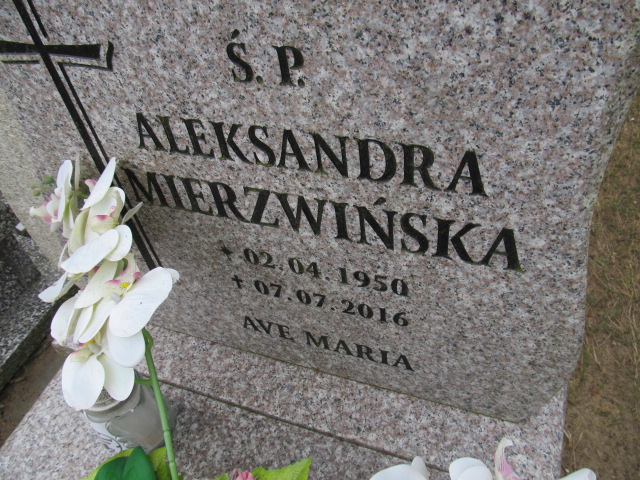 Aleksandra Mierzwińska 1950 Witnica - Grobonet - Wyszukiwarka osób pochowanych