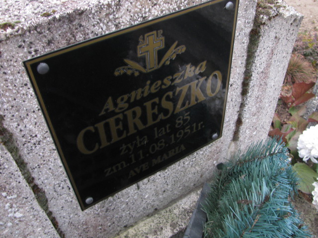 Agnieszka Ciereszko Witnica - Grobonet - Wyszukiwarka osób pochowanych
