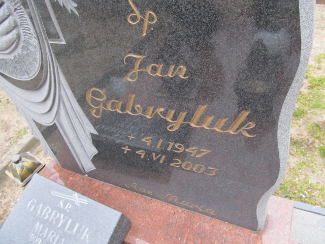 Jan Gabryluk 1947 Witnica - Grobonet - Wyszukiwarka osób pochowanych