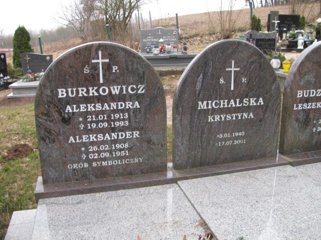 Aleksandra Burkowicz 1913 Witnica - Grobonet - Wyszukiwarka osób pochowanych