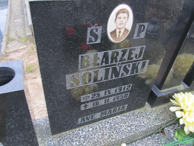Błażej Soliński 1912 Witnica - Grobonet - Wyszukiwarka osób pochowanych