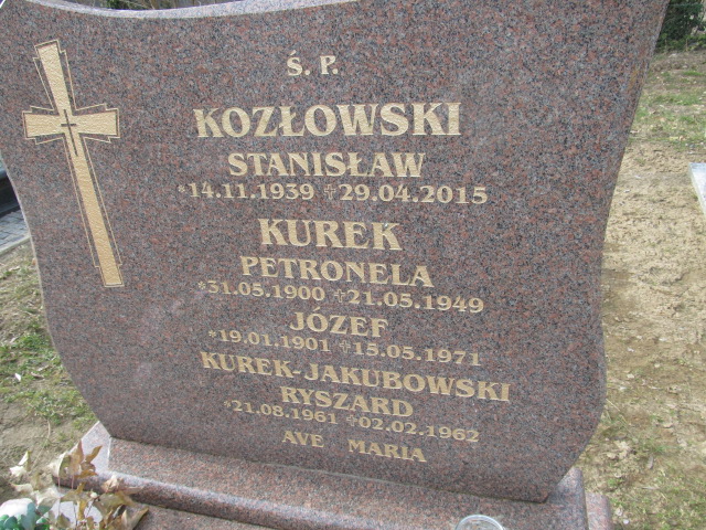 Petronela Kurek 1900 Witnica - Grobonet - Wyszukiwarka osób pochowanych