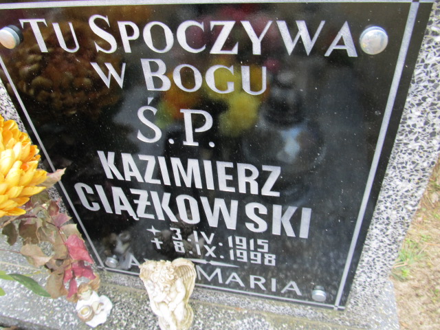 Kazmierz Ciążkowski 1915 Witnica - Grobonet - Wyszukiwarka osób pochowanych