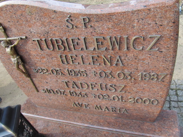Helena Tubielewicz 1935 Witnica - Grobonet - Wyszukiwarka osób pochowanych
