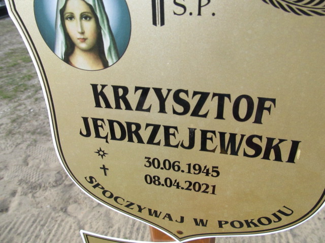 Krzysztof Jędrzejewski 1945 Witnica - Grobonet - Wyszukiwarka osób pochowanych