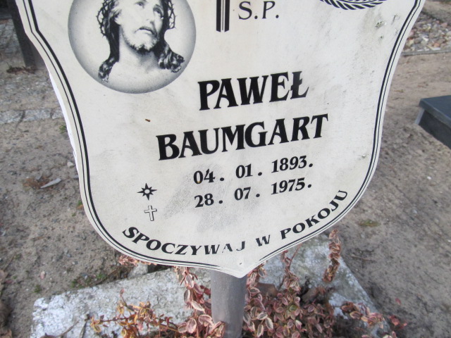 Paweł Baumgart 1893 Witnica - Grobonet - Wyszukiwarka osób pochowanych