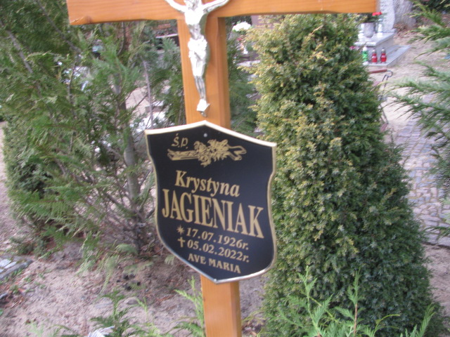 Krystyna Jagieniak 1926 Witnica - Grobonet - Wyszukiwarka osób pochowanych