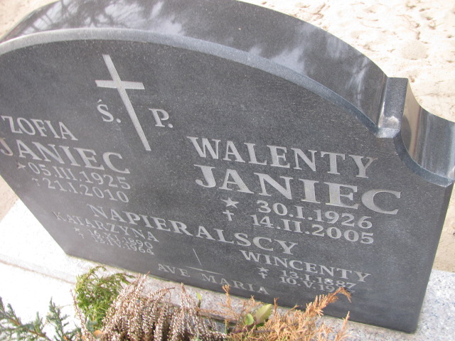 Katarzyna Napieralska 1890 Witnica - Grobonet - Wyszukiwarka osób pochowanych