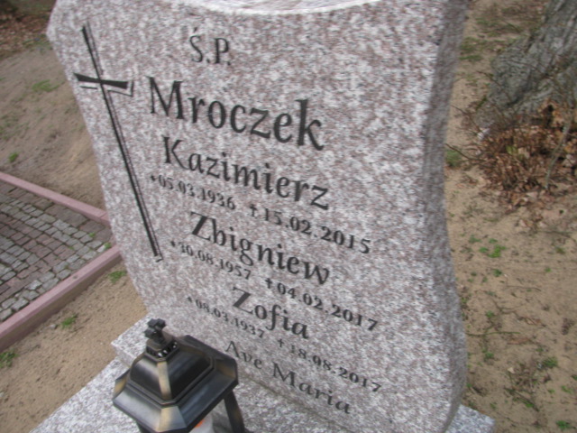 Zbigniew Mroczek 1957 Witnica - Grobonet - Wyszukiwarka osób pochowanych