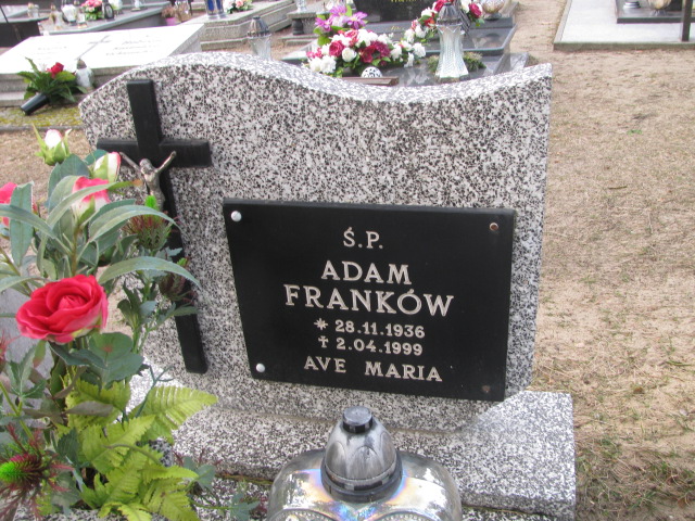 Adam Franków 1936 Witnica - Grobonet - Wyszukiwarka osób pochowanych