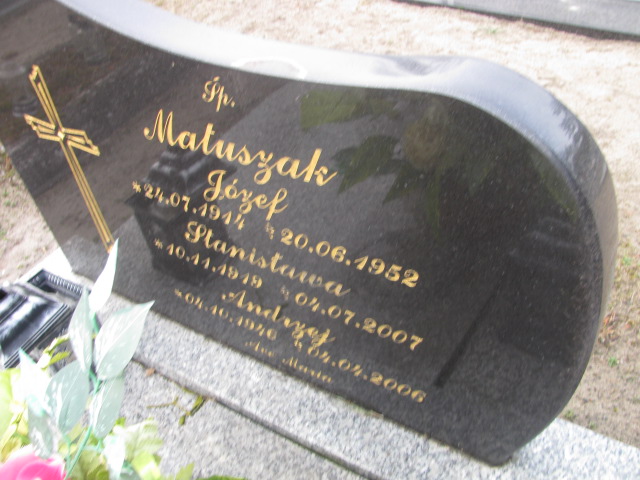 Andrzej Matuszak 1946 Witnica - Grobonet - Wyszukiwarka osób pochowanych