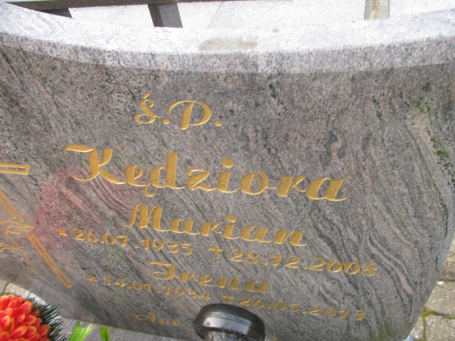 Irena Kędziora 1934 Witnica - Grobonet - Wyszukiwarka osób pochowanych