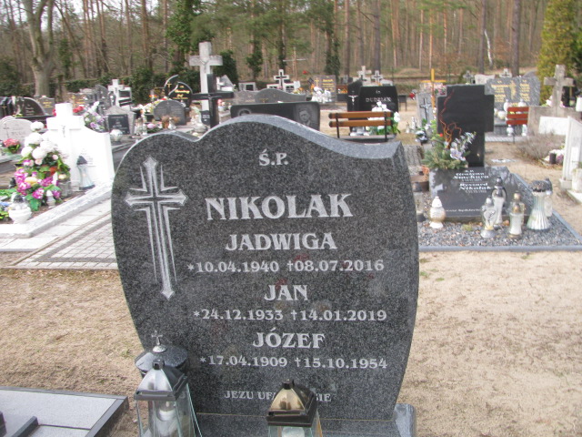 Jan Nikolak 1933 Witnica - Grobonet - Wyszukiwarka osób pochowanych