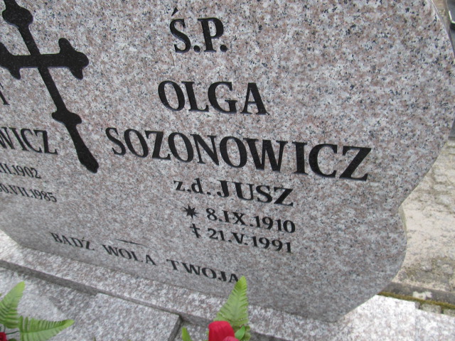 Olga Sozonowicz 1910 Witnica - Grobonet - Wyszukiwarka osób pochowanych